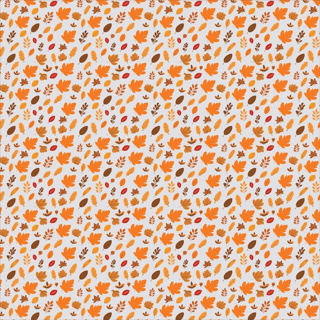 Fondo con patrón de otoño vectorial libre