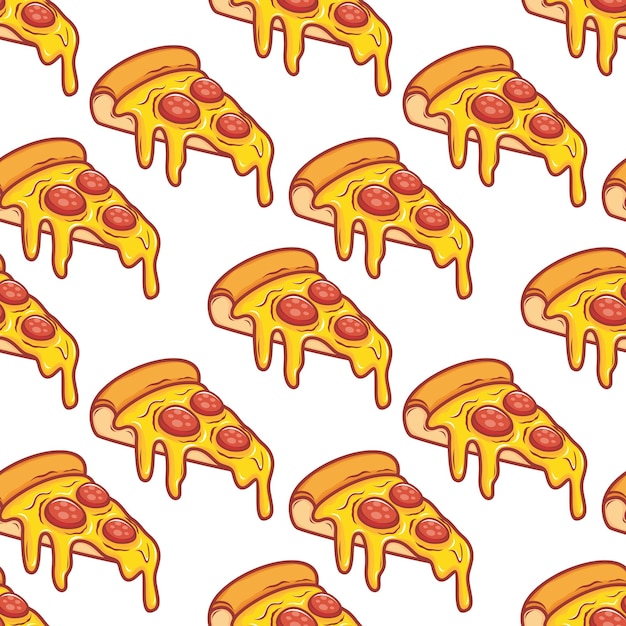 Fondo de patrón de pizza