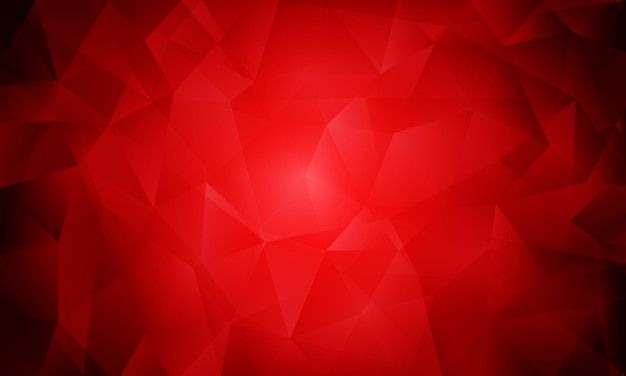 fondo con patrón poligonal de textura de cristal rojo brillante