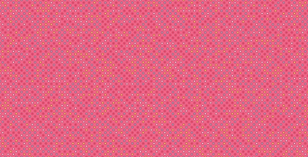 Fondo con un patrón de puntos de polca de colores