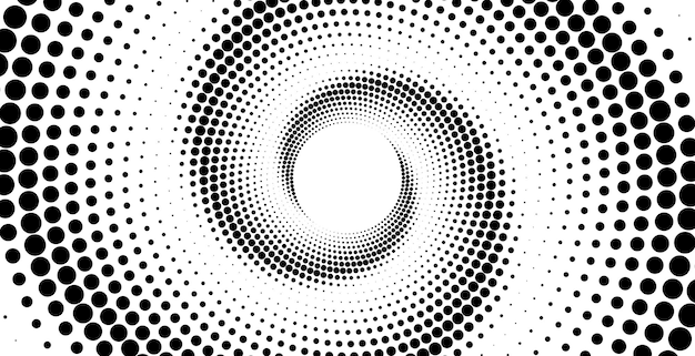 Fondo de patrón de puntos de semitono negro
