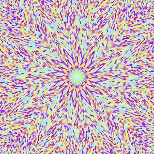Fondo de patrón radial colorido dinámico abstracto hipnótico