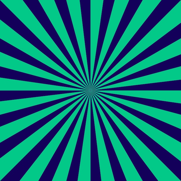 fondo de patrón de rayos solares verdes y azules
