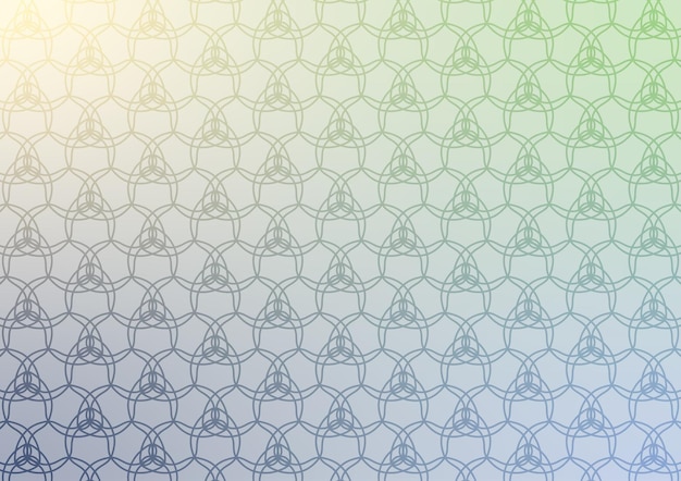 Fondo con patrón de red azul de línea de círculo suave