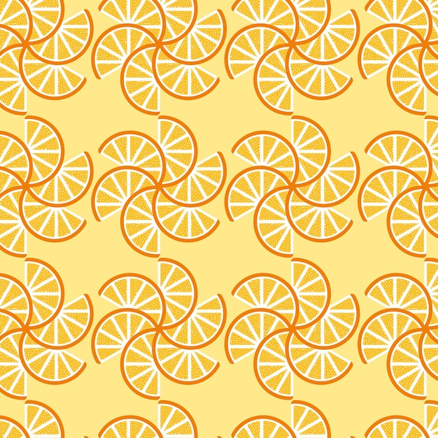 Fondo con patrón de rodaja naranja