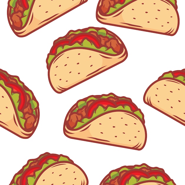 Fondo de patrón de tacos