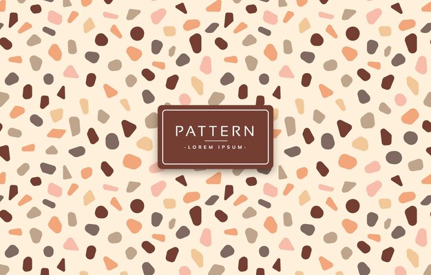 Fondo de patrón de tema chocolate terrazo