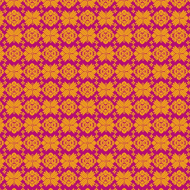 El fondo del patrón tradicional indonesio de Songket