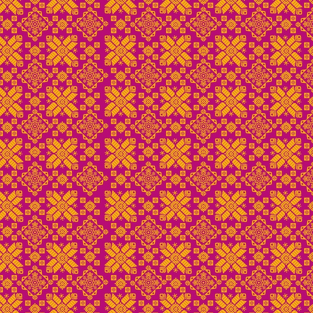 El fondo del patrón tradicional indonesio de Songket