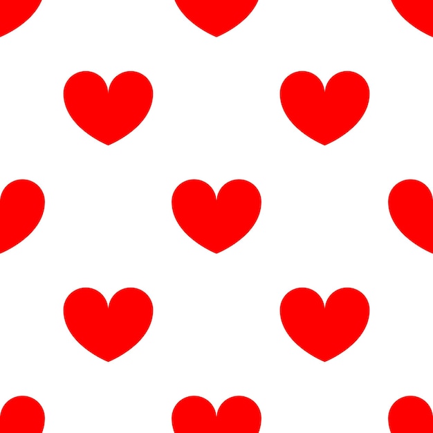 fondo de patrón transparente de corazón rojo para papel tapiz de sitio web o papel de regalo y diseño gráfico