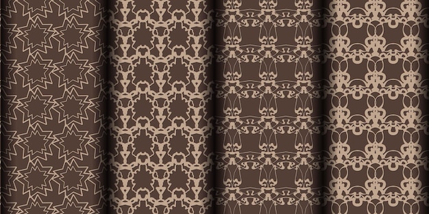 Fondo de patrón transparente decorativo volumétrico