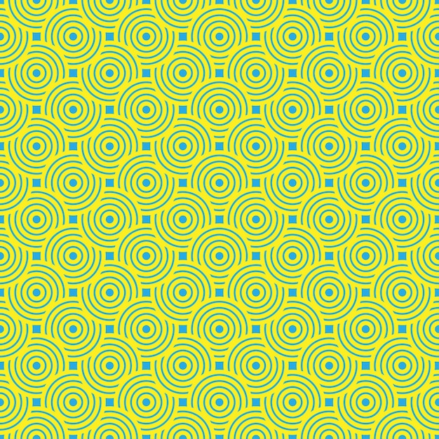 Fondo de patrón transparente geométrico redondo