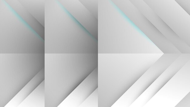 Fondo de patrón de triángulo geométrico 3d brillante blanco