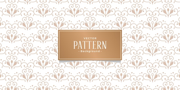 Fondo de patrón de vector adornado abstracto inconsútil en estilo oriental Vector Premium