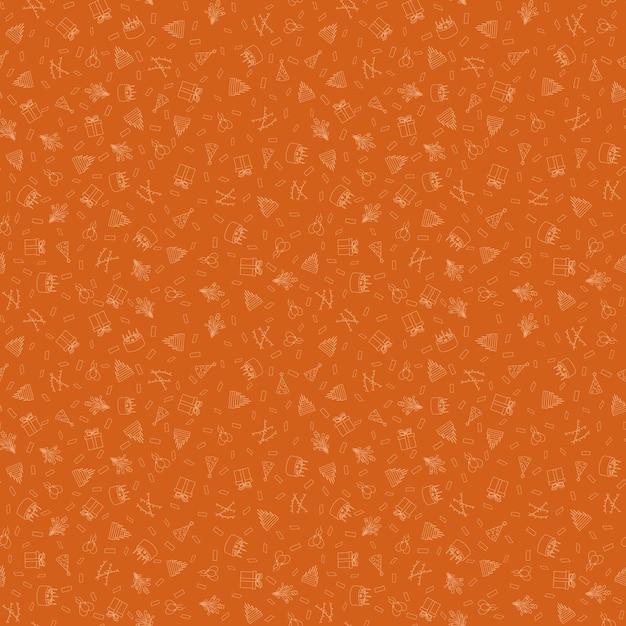 Fondo de patrón de vector de feliz cumpleaños Fondo transparente de fiesta dibujado a mano divertido con pasteles cajas de regalo globos y decoración de fiesta Ideal para fiestas de cumpleaños textiles pancartas fondos de pantalla
