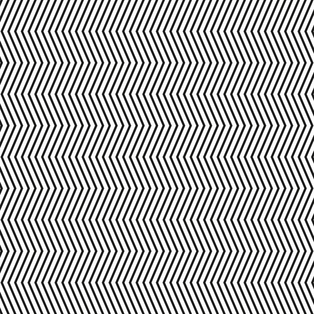 Fondo de patrón zigzag en blanco y negro Ilusión óptica Diseño vectorial
