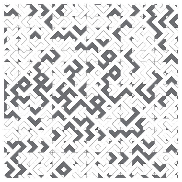 Fondo de patrones abstractos creativos en blanco y negro