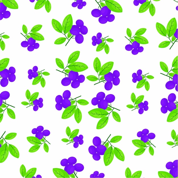 Fondo de patrones sin fisuras de arándano colorido