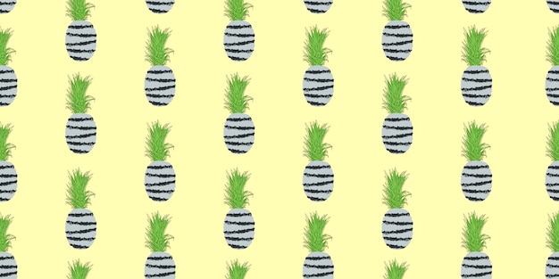 Fondo de patrones sin fisuras de frutas de piña de verano abstracto único Múltiples valores