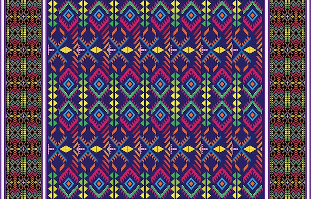Fondo de patrones sin fisuras monocromo étnico con patrones geométricos aztecas Imprimir con un tribal