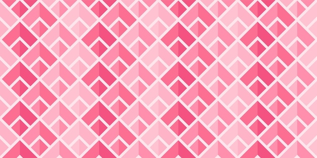 Un fondo con patrones rosados y blancos con cuadrados y triángulos rosados