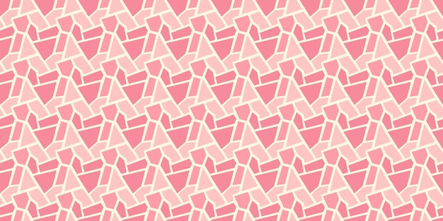 Un fondo con patrones rosados y blancos con formas rosadas y blancas