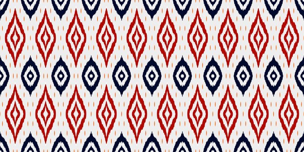 Fondo de patrones de tela textil étnica Tribal Ikat geometría tela de patrones sin fisuras vintage retro