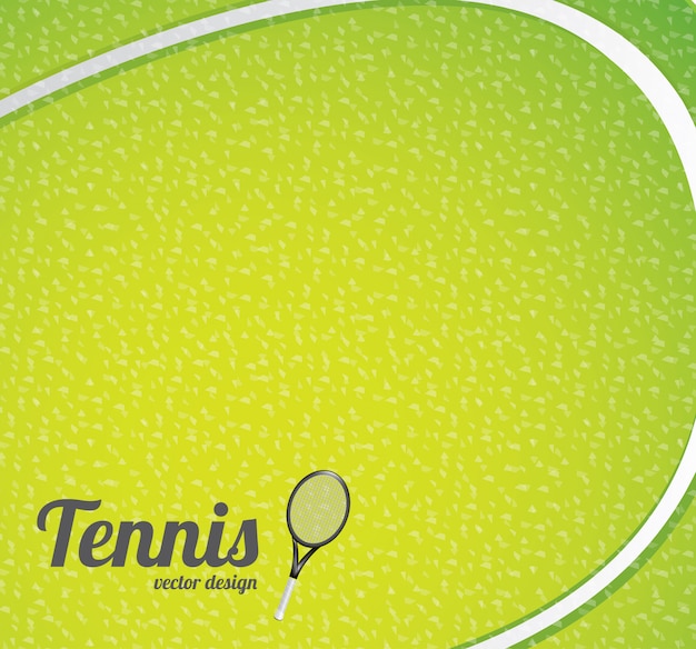 Vector fondo de pelota de tenis