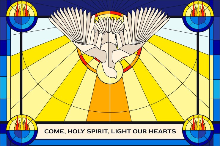 Fondo de pentecostal dibujado a mano