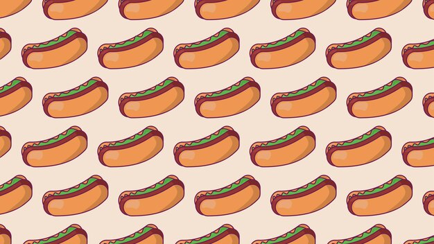Fondo de perrito caliente