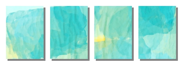 Fondo de pincel de acuarela abstracta Establecer fondo