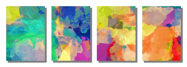 Vector fondo de pincel de acuarela abstracta