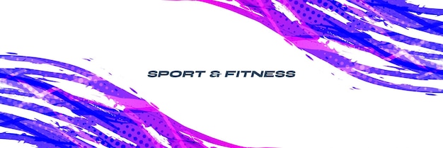 Fondo de pincel gradiente colorido con efecto de medio tono Fondo dinámico abstracto para diseño de eventos deportivos o de fitness
