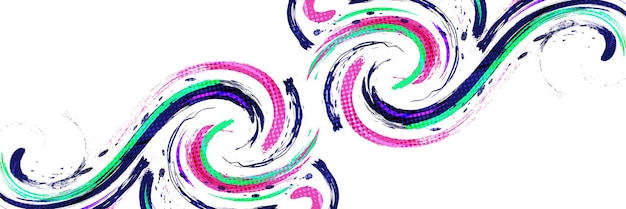 Fondo de pincel grunge abstracto y colorido con efecto de semitono Ilustración de trazo de pincel para carteles de pancartas o elementos de textura y rayado de fondo deportivo para diseño