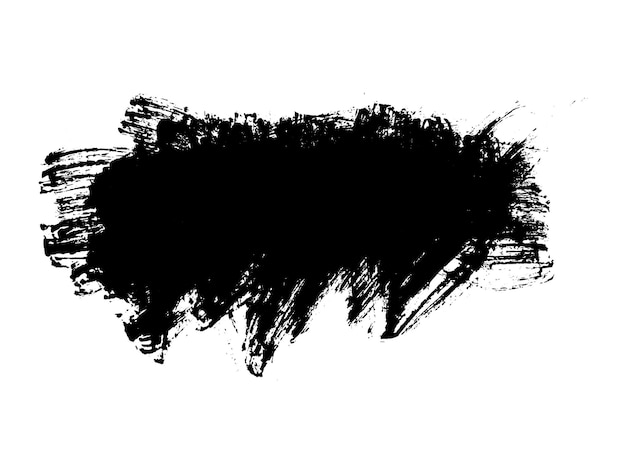 Fondo de pincel de stock vectorial. Colección de pinceles de arte de tinta negra abstracta.
