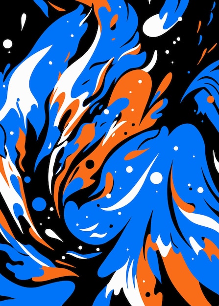 Fondo de pinceladas acrílicas de colores