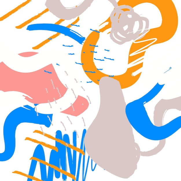 Fondo pintado a mano abstracto del modelo. Ilustración vectorial.