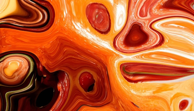 Fondo de pintura de mármol líquido colorido abstracto moderno y moderno Vector Premium