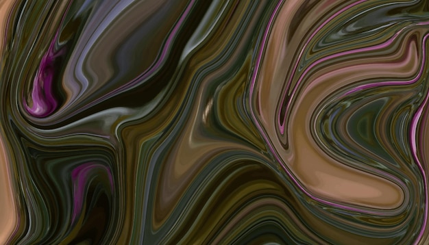 Fondo de pintura de mármol líquido colorido abstracto moderno y moderno Vector Premium