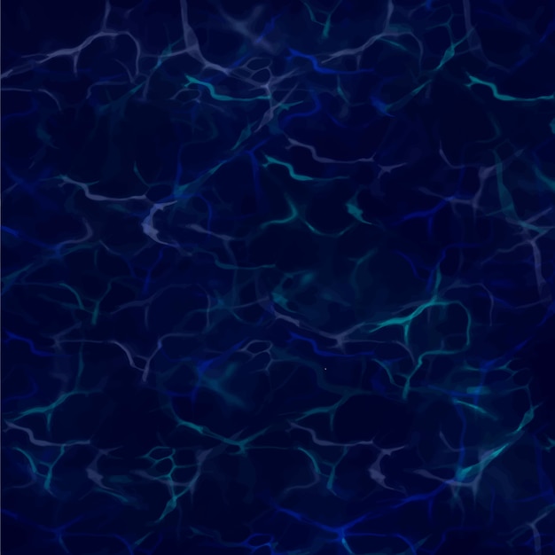 Vector fondo de pintura de ondas de agua azul abstracto