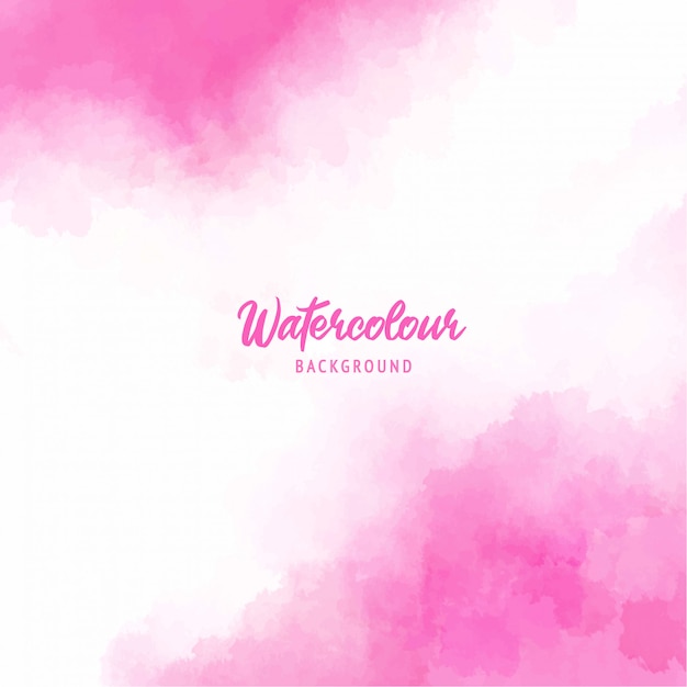 Fondo de pintura rosa abstracta splash con textura de acuarela