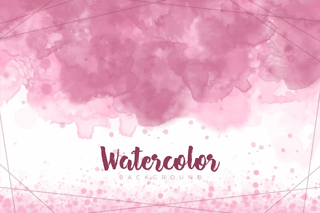 Fondo de pintura rosa abstracta splash con textura de acuarela