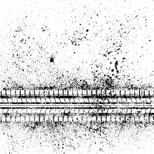 Fondo de pista de neumático blanco Grunge