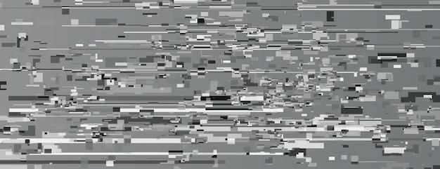 Fondo pixelado abstracto fondo gris con vector de efecto glitch