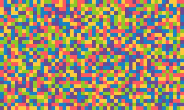 Vector fondo de píxeles abstractos de color vectorial