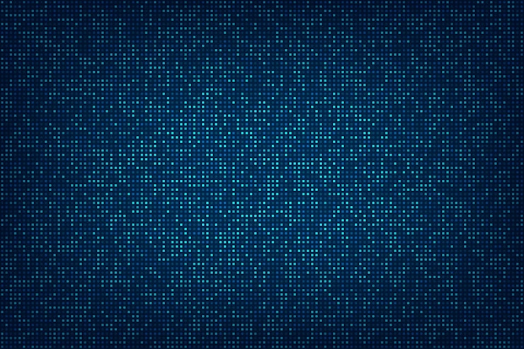 Vector fondo de píxeles de datos de luz azul