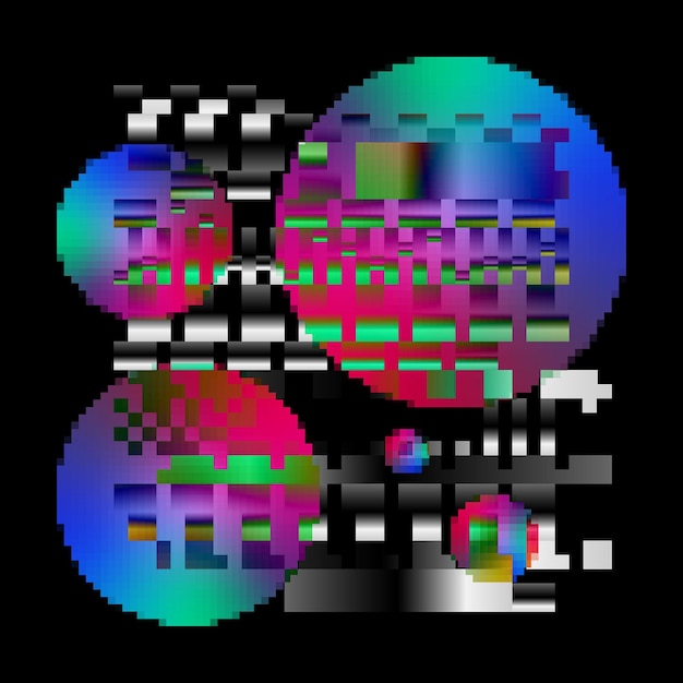 Fondo de píxeles de espacio de gradiente multicolor