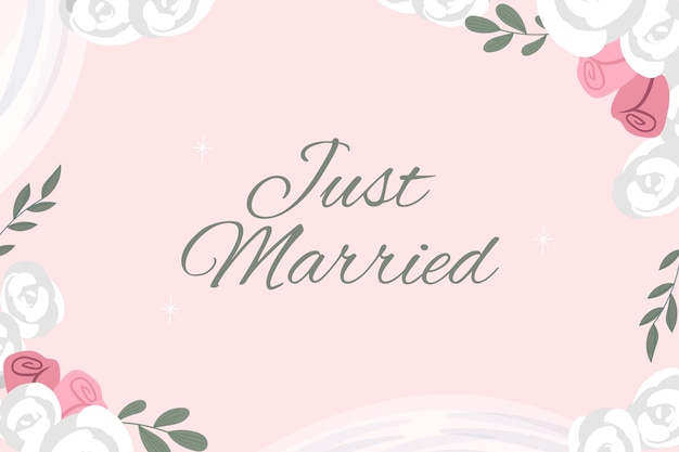 El fondo plano de la boda