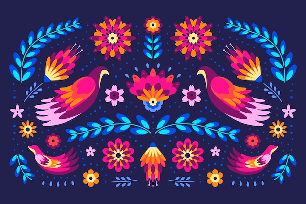 Vector fondo plano cinco de mayo