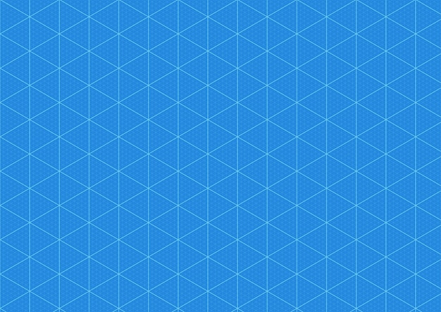 Fondo plano, cuadrícula de impresión azul de papel cuadriculado, vector